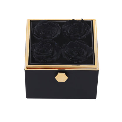 Eternal Rose Box - W/ Engraved Necklace & Real Rose