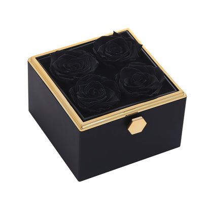 Eternal Rose Box - W/ Engraved Necklace & Real Rose