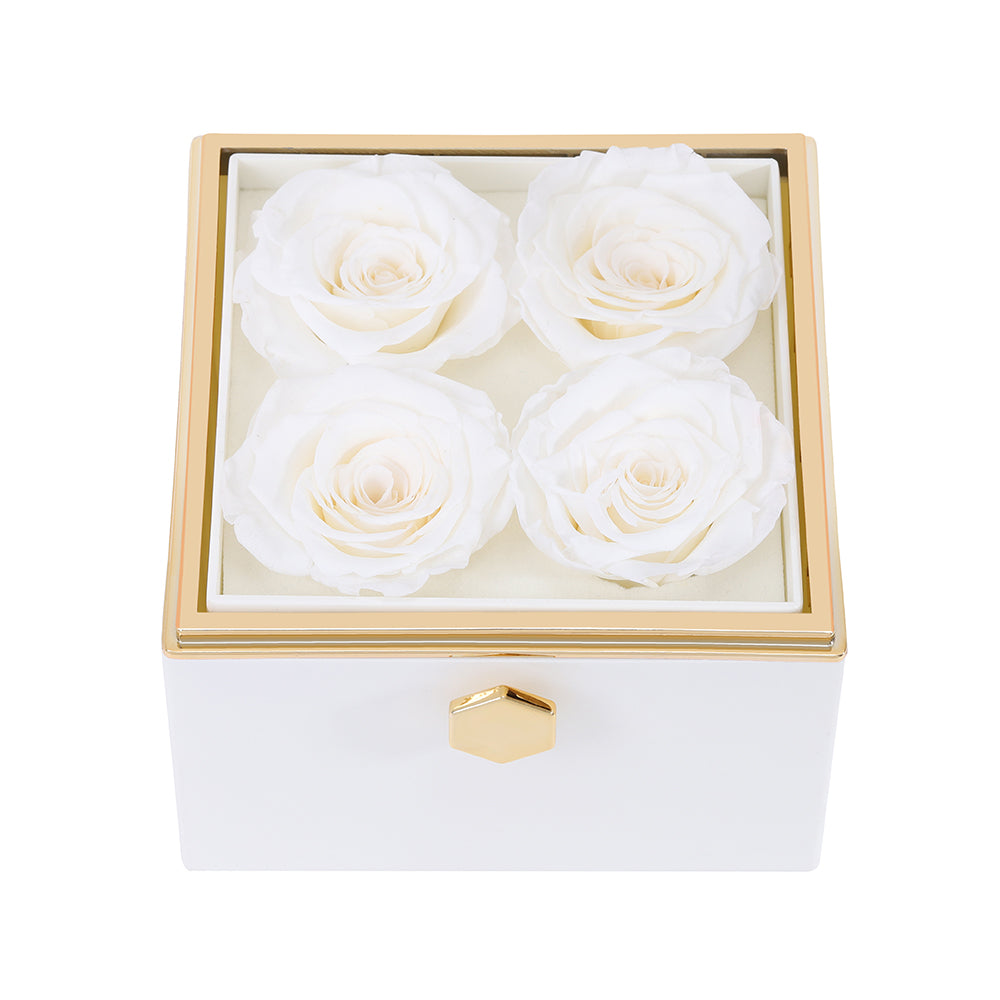 Eternal Rose Box - W/ Engraved Necklace & Real Rose