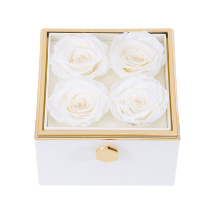 Eternal Rose Box - W/ Engraved Necklace & Real Rose