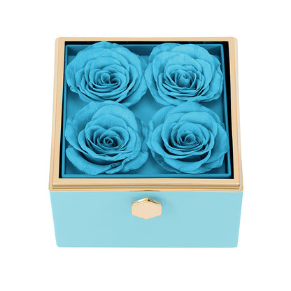 Eternal Rose Box - W/ Engraved Necklace & Real Rose