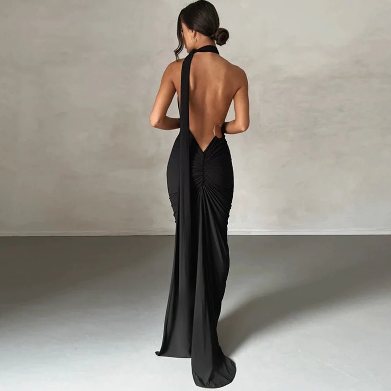 Sonata Oblique Shoulder Maxi Dressinjainja