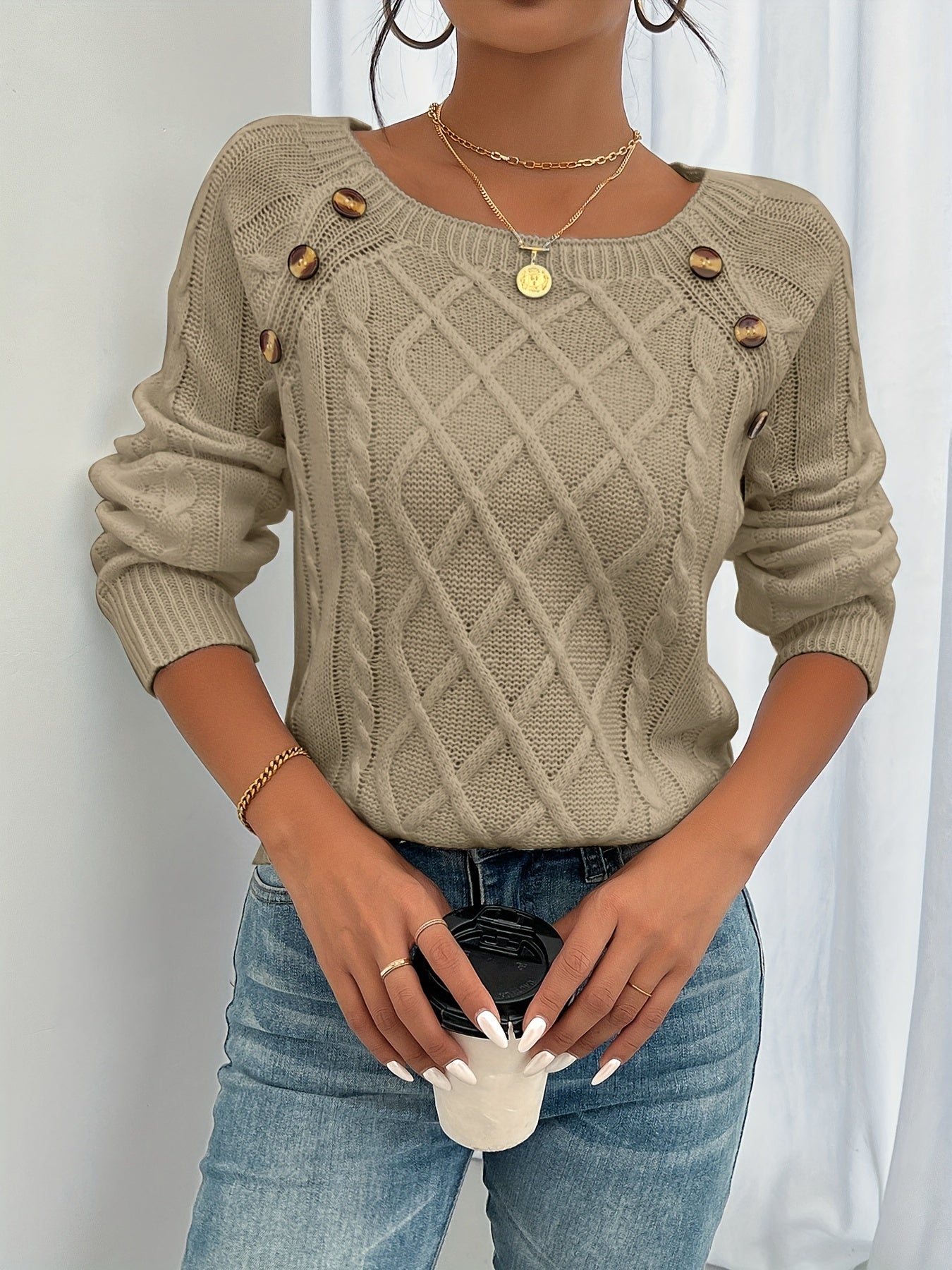 Elegante Sweater DamesSweater, truiinjainja