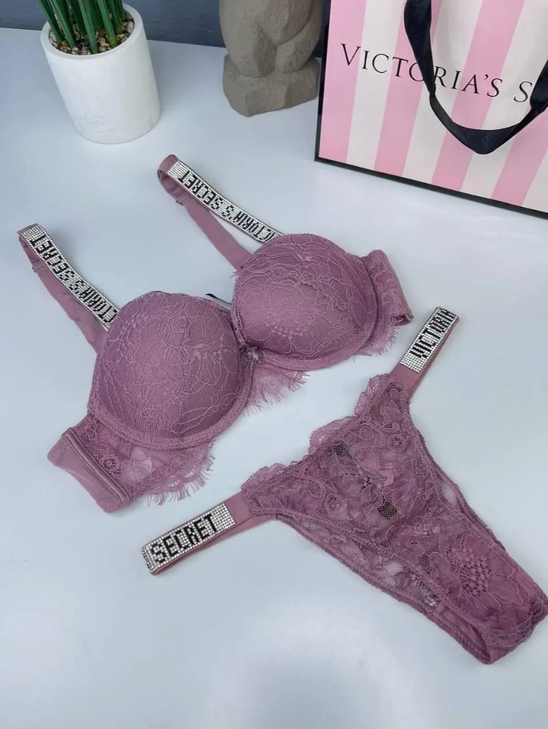 VS Angel's - Lingerie Glitter Strap Setinjainja