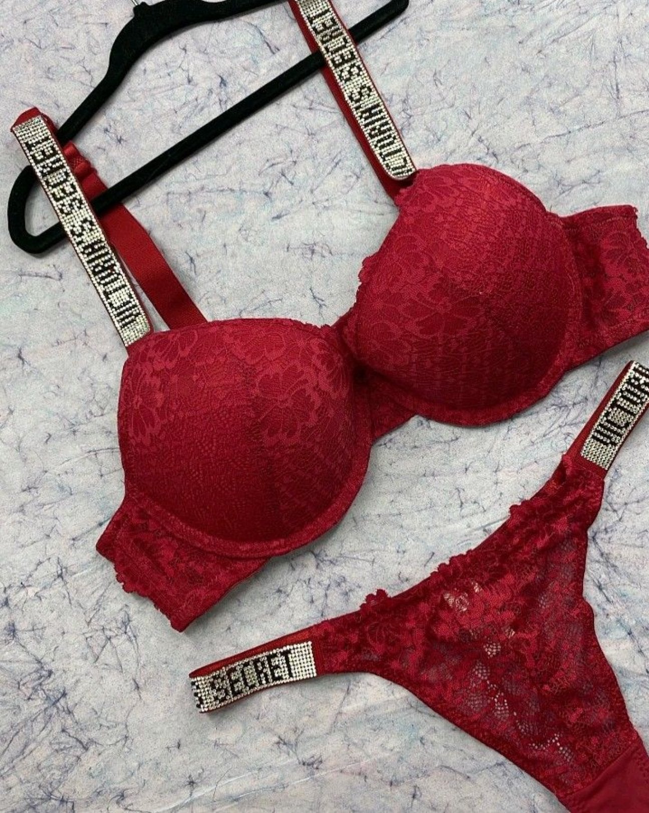 VS Angel's - Lingerie Glitter Strap Setinjainja